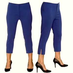 NWT Lior Paris Sidney Capri Pant Size 4 Dark Denim